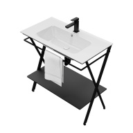PIA.N.85/BLK Металлическая структура Piano Next/Пиано Некст напольная 85, черная матовая KERAMA MARAZZI