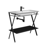 PIA.N.95/BLK Металлическая структура PIANO Next напольная 95, черная матовая KERAMA MARAZZI