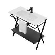 PIA.N.95/BLK Металлическая структура PIANO Next напольная 95, черная матовая KERAMA MARAZZI