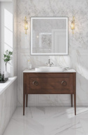 PL.CN.100.1+1/NUT.M Тумба PLAZA Classic NEO напольная 1+1 ящик 100, орех матовый KERAMA MARAZZI