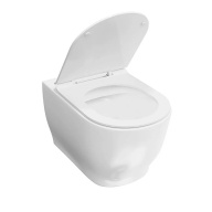 PLMR.seat.02/WHT Сиденье PLAZA Modern/BG Rimless Slim soft close+clip up, белый KERAMA MARAZZI