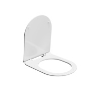 PLMR.seat.02/WHT Сиденье PLAZA Modern/BG Rimless Slim soft close+clip up, белый KERAMA MARAZZI