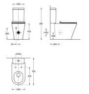 PLMR.wc.01 Унитаз PLAZA Modern напольный безободковый, белый глянцевый KERAMA MARAZZI
