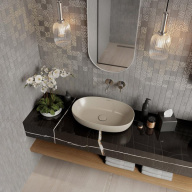PLR.wb.60/SAN Раковина PLAZA накладная 60, песочный матовый KERAMA MARAZZI