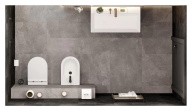 PO.bidet.01 Биде POMPEI напольный, белый глянцевый KERAMA MARAZZI