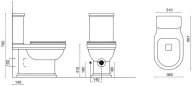 Бачок для унитаза POMPEI, белый глянцевый KERAMA MARAZZI