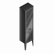 PO.M.150/BLK Пенал POMPEI напольный/подвесной 150, черный глянцевый KERAMA MARAZZI
