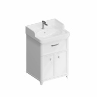 PO.M.60.1/WHT Тумба POMPEI напольная с ящиком и дверцами 60, белая глянцевая KERAMA MARAZZI