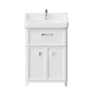 PO.M.60.1/WHT Тумба POMPEI напольная с ящиком и дверцами 60, белая глянцевая KERAMA MARAZZI