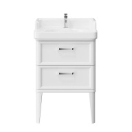 PO.M.60.2/WHT Тумба POMPEI напольная с 2 ящиками 60, белая глянцевая KERAMA MARAZZI