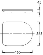 Сиденье POMPEI Soft close + Clip up белый PO.seat.01/WHT KERAMA MARAZZI