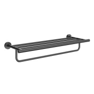 IS.06.KM.BLK.M Полка для полотенец Изола настенная, черная матовая KERAMA MARAZZI