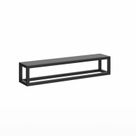 PL.N.sh.55/BLK Полка PLAZA Next металлическая с крышкой 55 черный матовый KERAMA MARAZZI