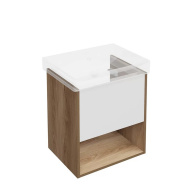 PRO.55.1/OLM Тумба PRO подвесная 1 ящик 55, вяз швейцарский KERAMA MARAZZI