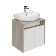 PRO.60.2/WHT Тумба PRO подвесная 2 дверцы 60, белая глянцевая KERAMA MARAZZI