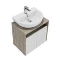PRO.60.2/WHT Тумба PRO подвесная 2 дверцы 60, белая глянцевая KERAMA MARAZZI