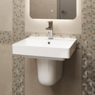 PRO.hcol.02 Полупьедестал PRO подвесной, белый глянцевый KERAMA MARAZZI