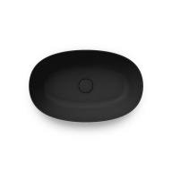 PLR.wb.60/BLK.M Раковина PLAZA 60х38 см без отверстия под смеситель черная, матовая KERAMA MARAZZI