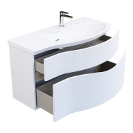 RV.100Rh/WHT.M Тумба RIVA 100 см правая, белая матовая KERAMA MARAZZI