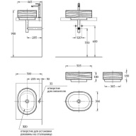 SA.wb.50/SAN Раковина ARTBASIN Sabbia 50 см, цв песочный KERAMA MARAZZI