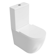 SF.wc.01 Унитаз Sfera/Сфера напольный безободковый с крепежом и сиденьем, белый глянцевый KERAMA MARAZZI