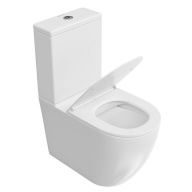 SF.wc.01 Унитаз Sfera/Сфера напольный безободковый с крепежом и сиденьем, белый глянцевый KERAMA MARAZZI