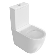SF.wc.01 Унитаз Sfera/Сфера напольный безободковый с крепежом и сиденьем, белый глянцевый KERAMA MARAZZI