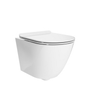 SF.wc.02 Унитаз Sfera подвесной безободковый с крепежом, белый глянцевый KERAMA MARAZZI