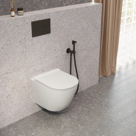 SF.wc.02 Унитаз Sfera/Сфера подвесной безободковый с крепежом, белый глянцевый KERAMA MARAZZI