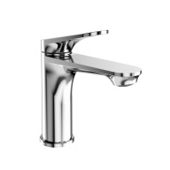 TO.2501.KM.CR Смеситель Тондо для раковины без донного клапана, хром KERAMA MARAZZI