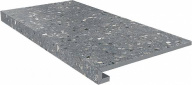 SG632800R/GCF Ступень клееная Терраццо серый темный 33x60 KERAMA MARAZZI