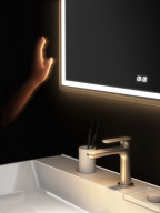 TE.mi.70 Зеркало TECNO c LED 70 с подсветкой, с функцией антизапотевание, белое глянцевое KERAMA MARAZZI