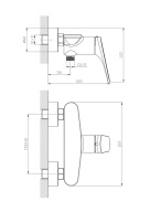 TO.2504.KM.CR Смеситель Тондо для душа, хром KERAMA MARAZZI