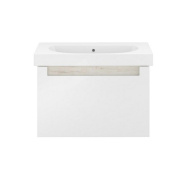 BGP.80.1+1/WHT Тумба BUONGIORNO PLUS подвесная 80, 1+1, белый+дуб кантри KERAMA MARAZZI