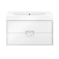 CN.80 Тумба CANALETTO белая 80 см с 2 ящиками (подходит для раковин Buongiorno) KERAMA MARAZZI