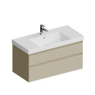 CUB.100.2/LIM Тумба CUBO подвесная с ящиками 100, лимо матовая KERAMA MARAZZI