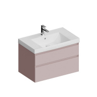 CUB.80.2/MAL Тумба CUBO подвесная с ящиками 80, мальва матовая KERAMA MARAZZI