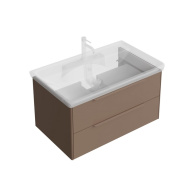 Тумба Элеганс подвесная 80 см, 2 ящика, пудровая глина KERAMA MARAZZI