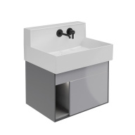 LO.M.65/GRAY Тумба LOGICA M подвесная 2 выдвижных ящика 65, серый KERAMA MARAZZI