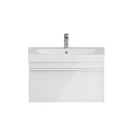 MO.80.1+1/WHT Тумба MODULA подвесная 80 с ящиком 1+1, белая глянцевая KERAMA MARAZZI