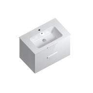 PI.75/WHT Тумба Piano/Пиано подвесная с ящиками 75, белая глянцевая KERAMA MARAZZI