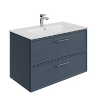 PIA.CL.85/BLU.M Тумба PIANO Classic подвесная 85 см, 2 ящика, ясень синий матовый KERAMA MARAZZI