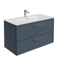 PIA.CL.95/BLU.M Тумба PIANO Classic подвесная 95 см, 2 ящика, ясень синий матовый KERAMA MARAZZI