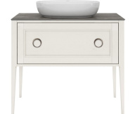 PL.CN.100.1+1/WHT.M Тумба PLAZA Classic NEO напольная 1+1 ящик 100, белая матовая KERAMA MARAZZI