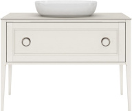 PL.CN.120.1+1/WHT.M Тумба PLAZA Classic NEO напольная 1+1 ящик 120, белая матовая KERAMA MARAZZI