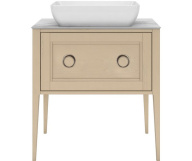 PL.CN.80.1+1/CAP.M Тумба PLAZA Classic NEO напольная 1+1 ящик 80, капучино матовый KERAMA MARAZZI