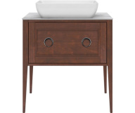 PL.CN.80.1+1/NUT.M Тумба PLAZA Classic NEO напольная 1+1 ящик 80, орех матовый KERAMA MARAZZI