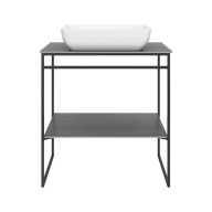 PL.N.80.01/BLK.M Метал.структура PLAZA Next напольная 80 см, цв.черный матовый KERAMA MARAZZI