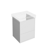 PRO.50.2/WHT Тумба PRO подвесная 2 ящика 50, белая матовая KERAMA MARAZZI