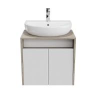 PRO.60.2/WHT Тумба PRO подвесная 2 дверцы 60, белая глянцевая KERAMA MARAZZI
